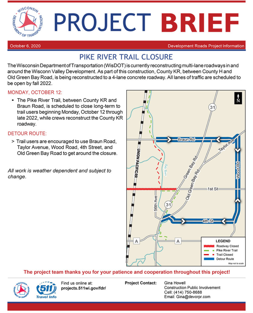 201006 Wvdr County Kr Phase Ii Pike River Trail