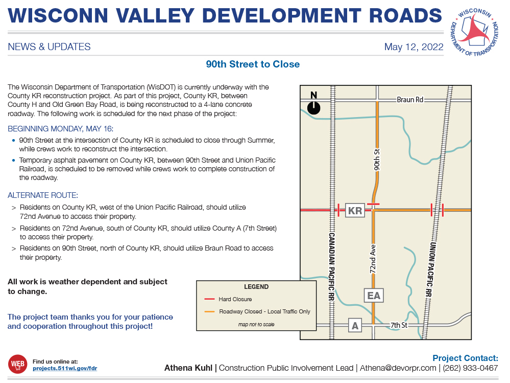 220512 Wvdr Pb 90th Street Closure Update