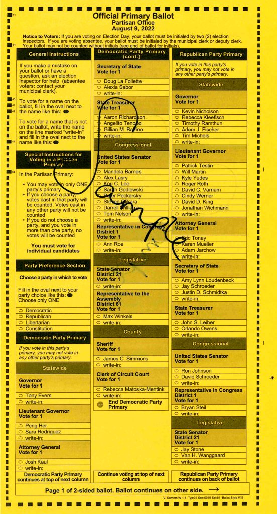 Sample Ballot