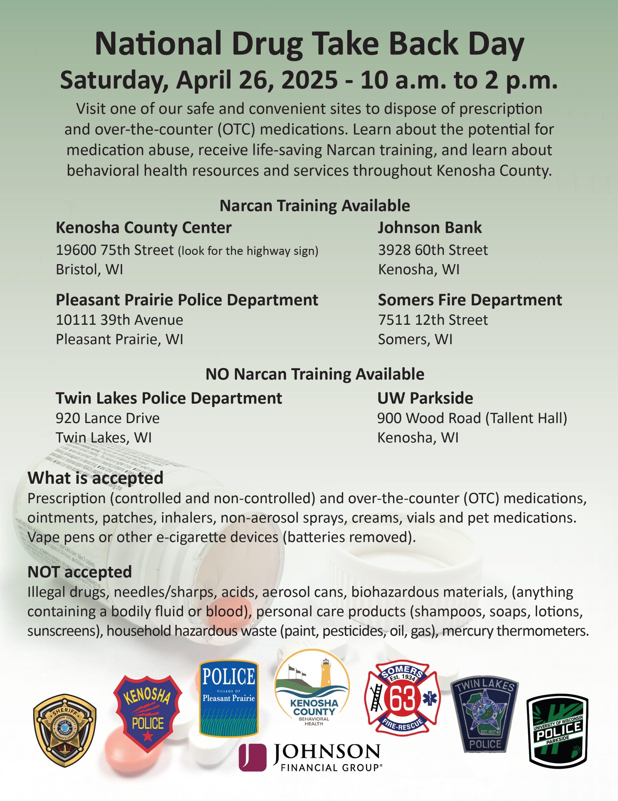 Drug Take Back Day Flyer
